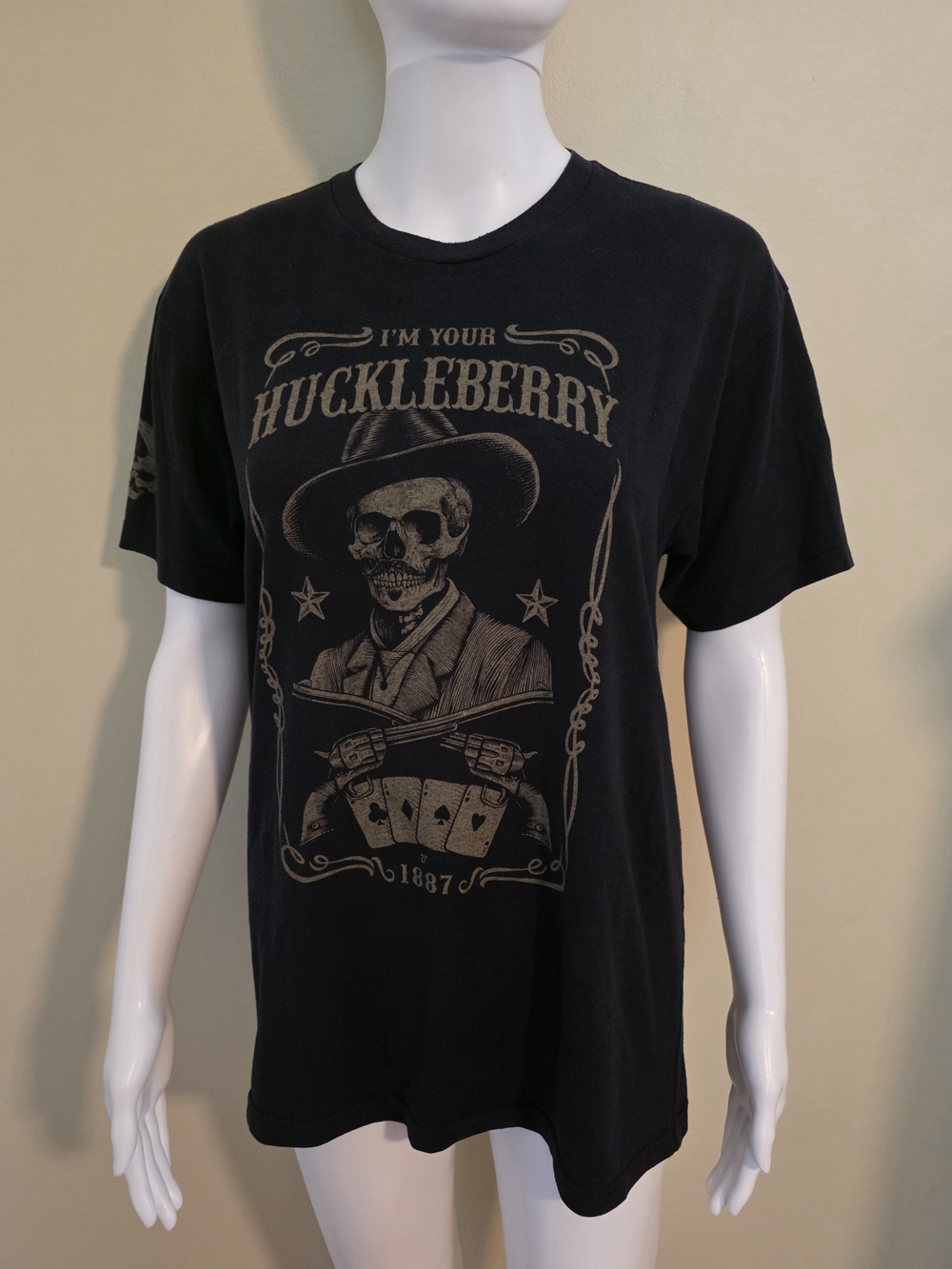 Zero Foxtrot 'I'm Your Huckleberry' Graphic Tee - Woman's Size Med.